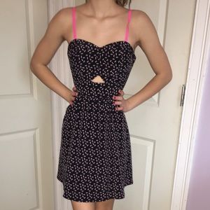 Sweet heart hot pink sprinkle dress